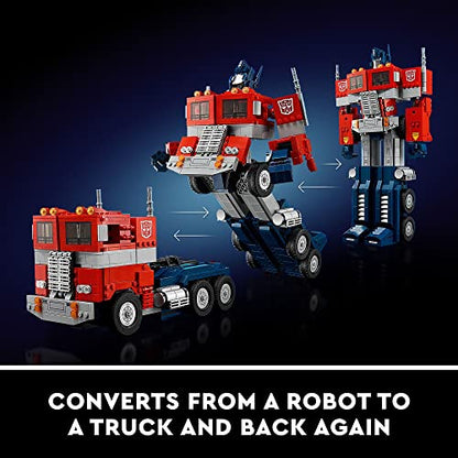 New LEGO Icons Optimus Prime 10302 Transformers Figure Set