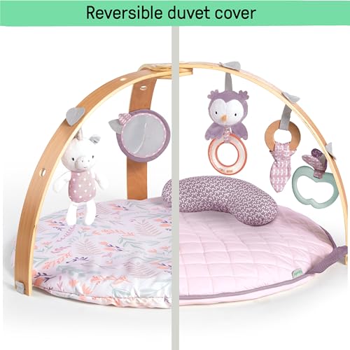 New Ingenuity Cozy Spot Reversible Duvet Activity Gym & Play Mat - Calla (Pink)