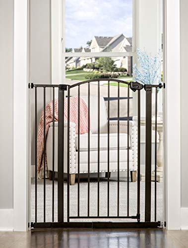 New Regalo Easy Step Extra Tall Arched Décor Baby Gate 36 Inches (Bronze)