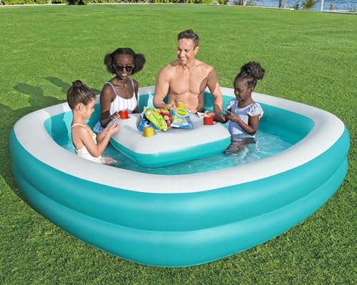 New Bestway H2OGO! Sippin' Summer Inflatable Family Pool (7'2" x 7'2" x 19")