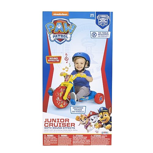 New Paw Patrol Ride-On 10" Fly Wheel Junior Cruiser Tricycle