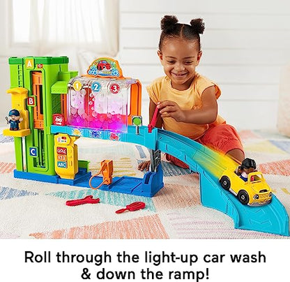 New Fisher-Price Little People Toddler Playset Light-Up Learning Garage with Smart Stages