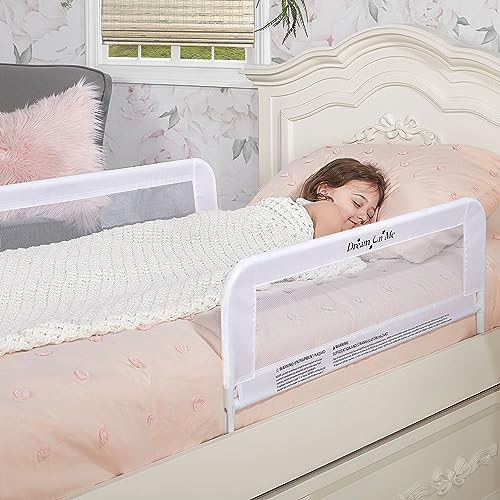 New Dream On Me Lightweight Mesh Security Adjustable Bed Rail Double Pack (White)