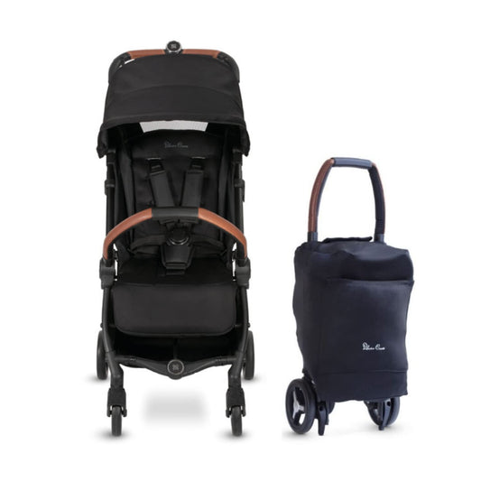 Silver Cross Jet Series - Full Size TSA Approved Infant & Toddler Stroller (Black)