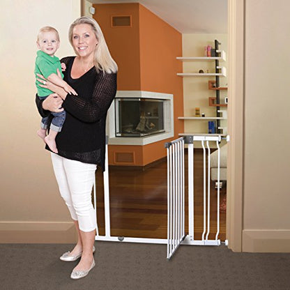 New Dreambaby Liberty Walk Thru Baby Safety Gate Set (White)