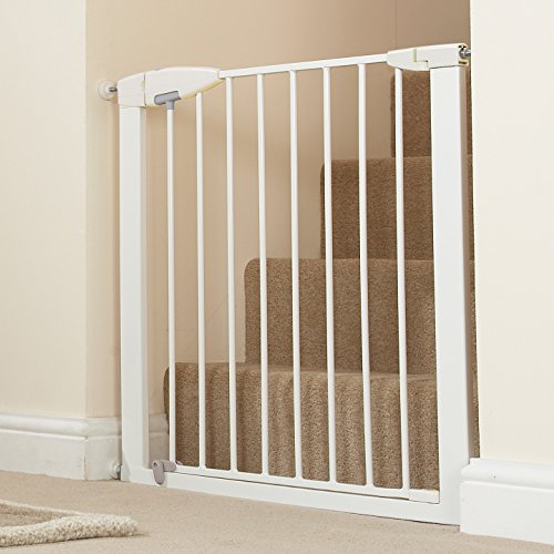 Munchkin® Easy Close Pressure Mounted Baby Gate (White - 35x29.5 Inch)