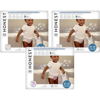 New The Honest Company Training Pants Magical Moments + Butterfly Kisses | Size 2T/3T (up to 34 lbs), 66 Count