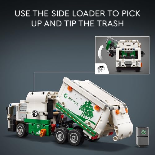 New LEGO Technic Mack LR Electric Garbage Truck Toy 42167