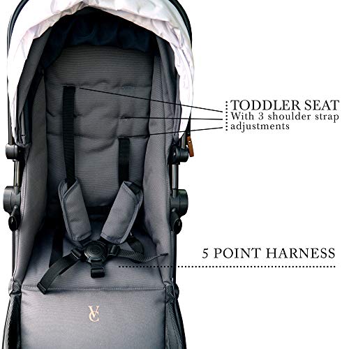 Venice Child Maverick Tandem Single to Double Stroller (Twilight Gray)