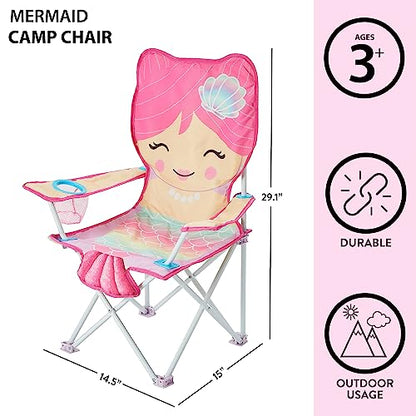 Heritage Kids Children's Figural Camp Chair (Mermaid)