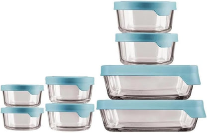 Anchor Hocking Company Trueseal Storage 16 Piece M (Midnight Blue)