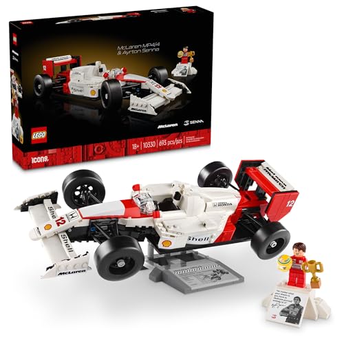 New LEGO Icons McLaren MP4/4 & Ayrton Senna Minifigure 10330