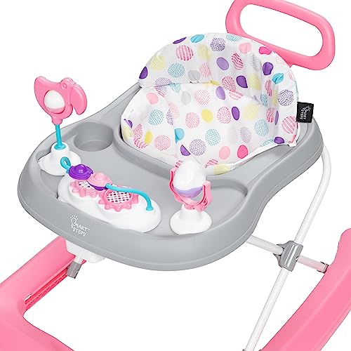 New Smart Steps Plus 2-in-1 Walker with Deluxe Toys, Orbits Pink