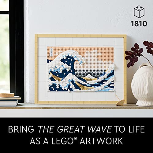 New LEGO Art Hokusai – The Great Wave 31208, 3D Japanese Wall Art Craft Kit