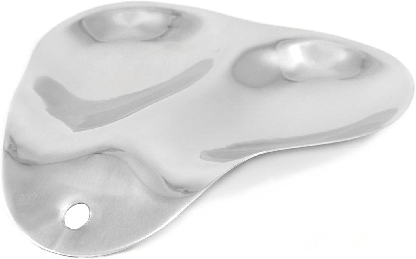 RSVP Stainless Steel Double Spoon Rest (7 Inch)