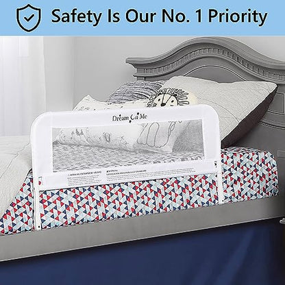 New Dream On Me Lightweight Mesh Security Adjustable Bed Rail Double Pack (White)