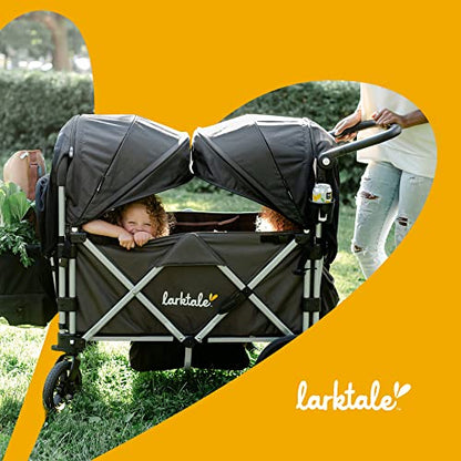 Larktale Caravan with Canopies Double Seater Collapsible Wagon (Caravan/Canopies Bundle)