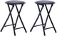 Pemberly Row Folding Chairs Set of 2 (Black)