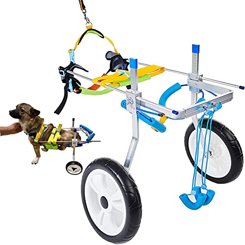 New HobeyHove Adjustable Large Dog Cart/Wheelchair for Back Legs (7-Size)(L)