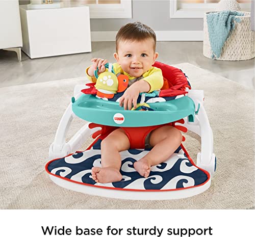 New Fisher-Price Portable Baby Chair Sit-Me-Up Floor Seat With Snack Tray