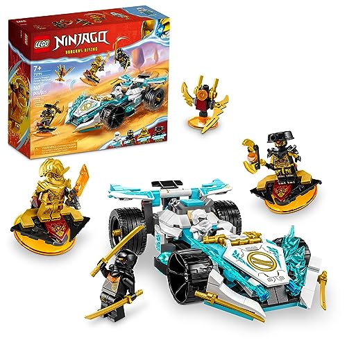 New LEGO NINJAGO Zane's Dragon Power Spinjitzu Race Car Building Toy 71791