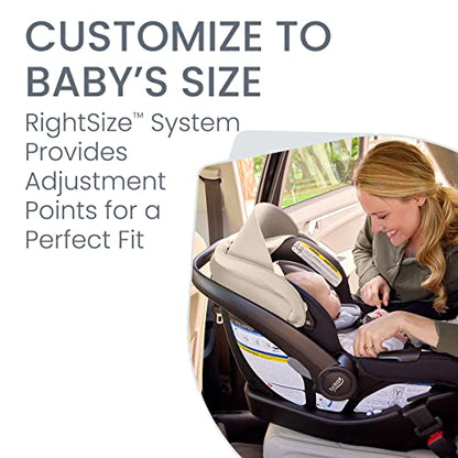 New Britax Willow Brook S+ Baby Travel System, Infant Car Seat and Stroller (Sand Onyx)