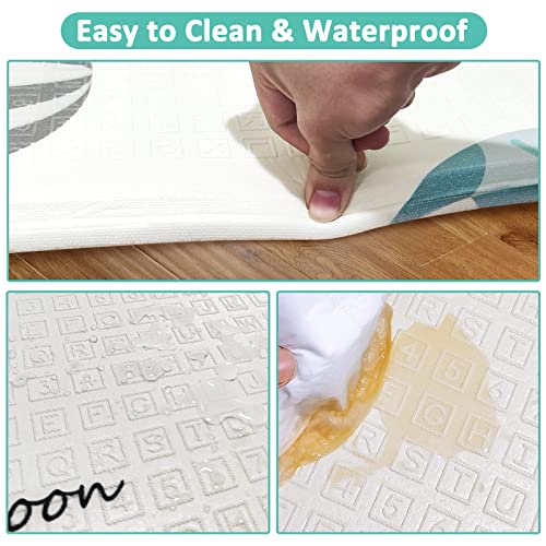 FLAGAV 79x59inch Extra Large Waterproof Play Mat for Baby