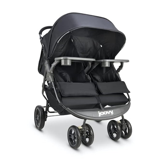 Joovy Scooter X2 Side-by-Side Double Stroller With Child Tray (Black)