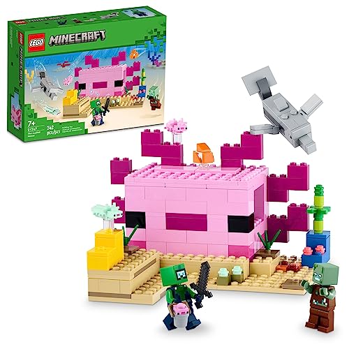 New LEGO Minecraft The Axolotl House 21247 Building Toy Set