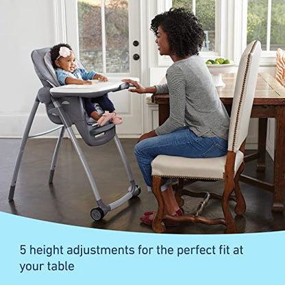 New Graco Table2Table Premier Fold 7 in 1 Convertible High Chair | Converts to Dining Booster Seat (Maison)