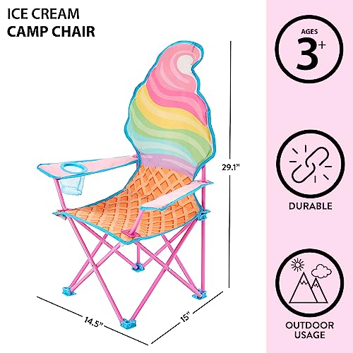 Heritage Kids Children's Figural Camp Chair (Ice Cream)