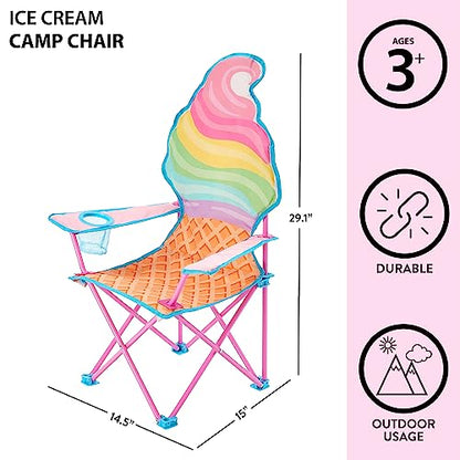 Heritage Kids Children's Figural Camp Chair (Ice Cream)