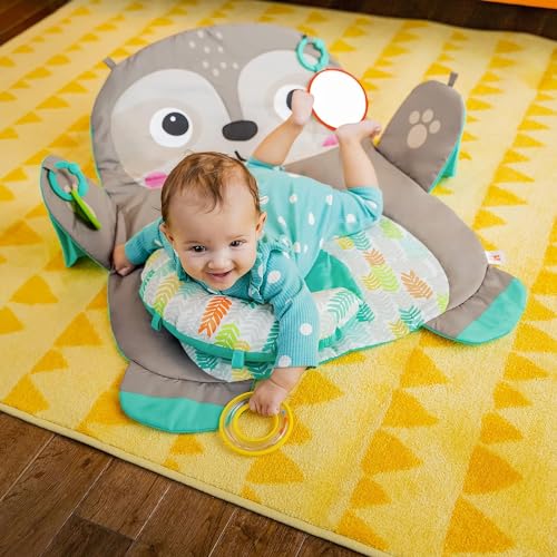 New Bright Starts Tummy Time Prop & Play Baby Activity Mat (Sloth)