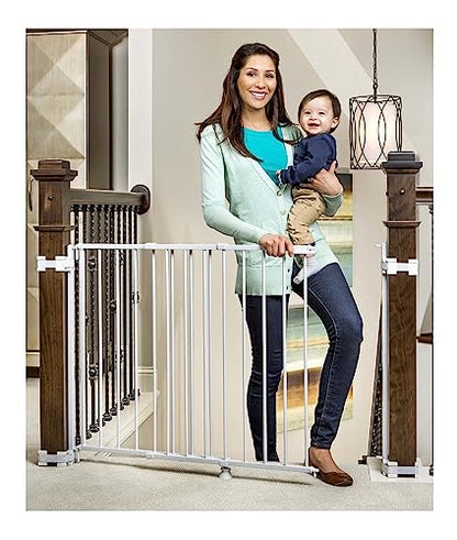New Regalo 2-in-1 Stairway and Hallway Wall Mounted Baby Gate