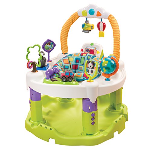 New Evenflo ExerSaucer Triple Fun+ World Explorer Bouncing Activity Saucer