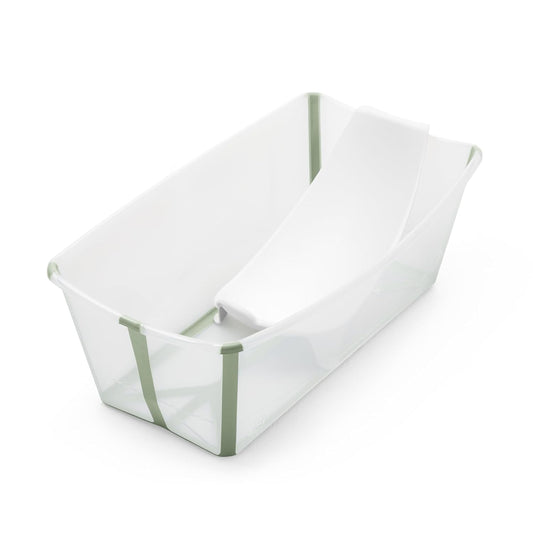 New Stokke Flexi Bath Bundle Regular - 25.2 x 9.4 x 13.4 (in) (Transparent Green)