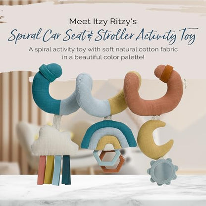 Itzy Ritzy Spiral Car Seat & Stroller Activity Toy - Stroller & Car Seat Toys (Rainbow)