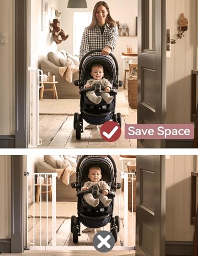 New Momcozy Retractable Baby Gate (33" Tall, Extends up to 55" Wide)