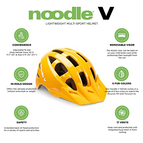 New Joovy Noodle V Kids Bike Helmet XS-S, Goldy