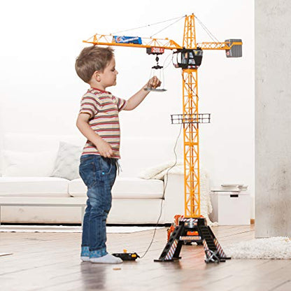 DICKIE TOYS Mighty Construction Crane with Remote Control