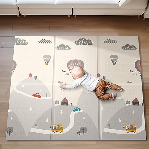 Baby Play Mat, 59" X59 " Extra Large (Balloon)