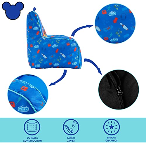 New Idea Nuova Disney Mickey Mouse Kids Nylon Bean Bag Chair (Large)