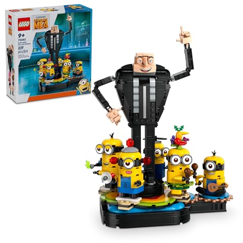 New LEGO Despicable Me 4 Brick-Built Gru and Minions Figure 75582