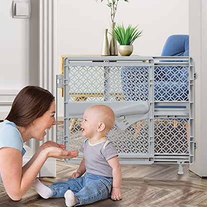 New Summer Infant Multi Function Walk-Thru Baby Gate 28" Tall, 27.5"-42" Wide (Gray)