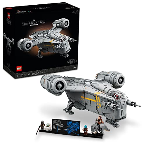 New LEGO Star Wars The Razor Crest UCS Set, Ultimate Collectors Series Starship Model Kit for Adults (75331)