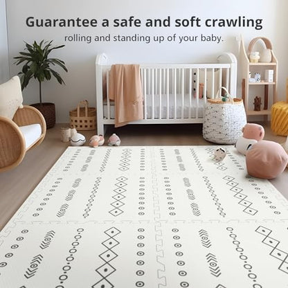 New PIGLOG Baby Play Mat - 72x48" Foam Puzzle Mat, Bohemia