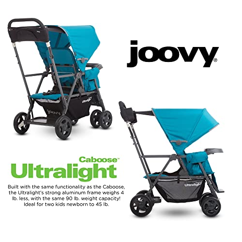 Joovy Caboose Ultralight Sit and Stand Double Stroller (Turq)