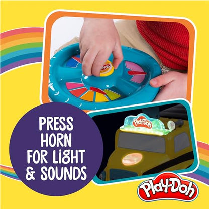 New Play-Doh Activity School Bus - Push and Ride On Toy Car