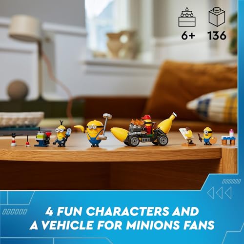 New LEGO Despicable Me 4 Minions and Banana Car Toy 75580