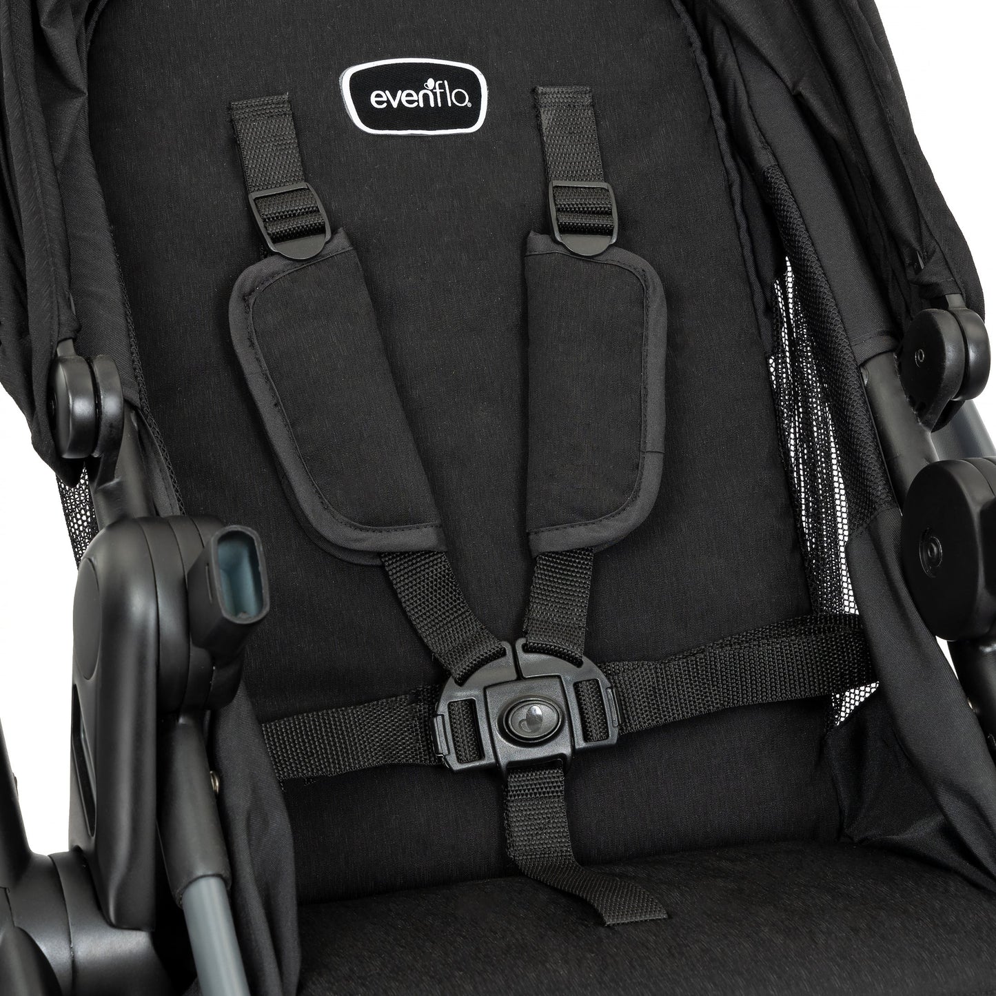 Evenflo Pivot Suite Modular Travel System with Litemax Infant Car Seat (Dunloe Black)